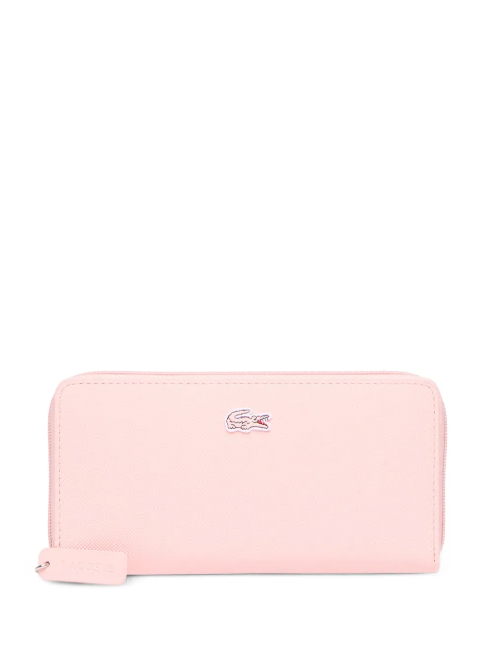 Lacoste large L.12.12 concept wallet with zipper - Rosa