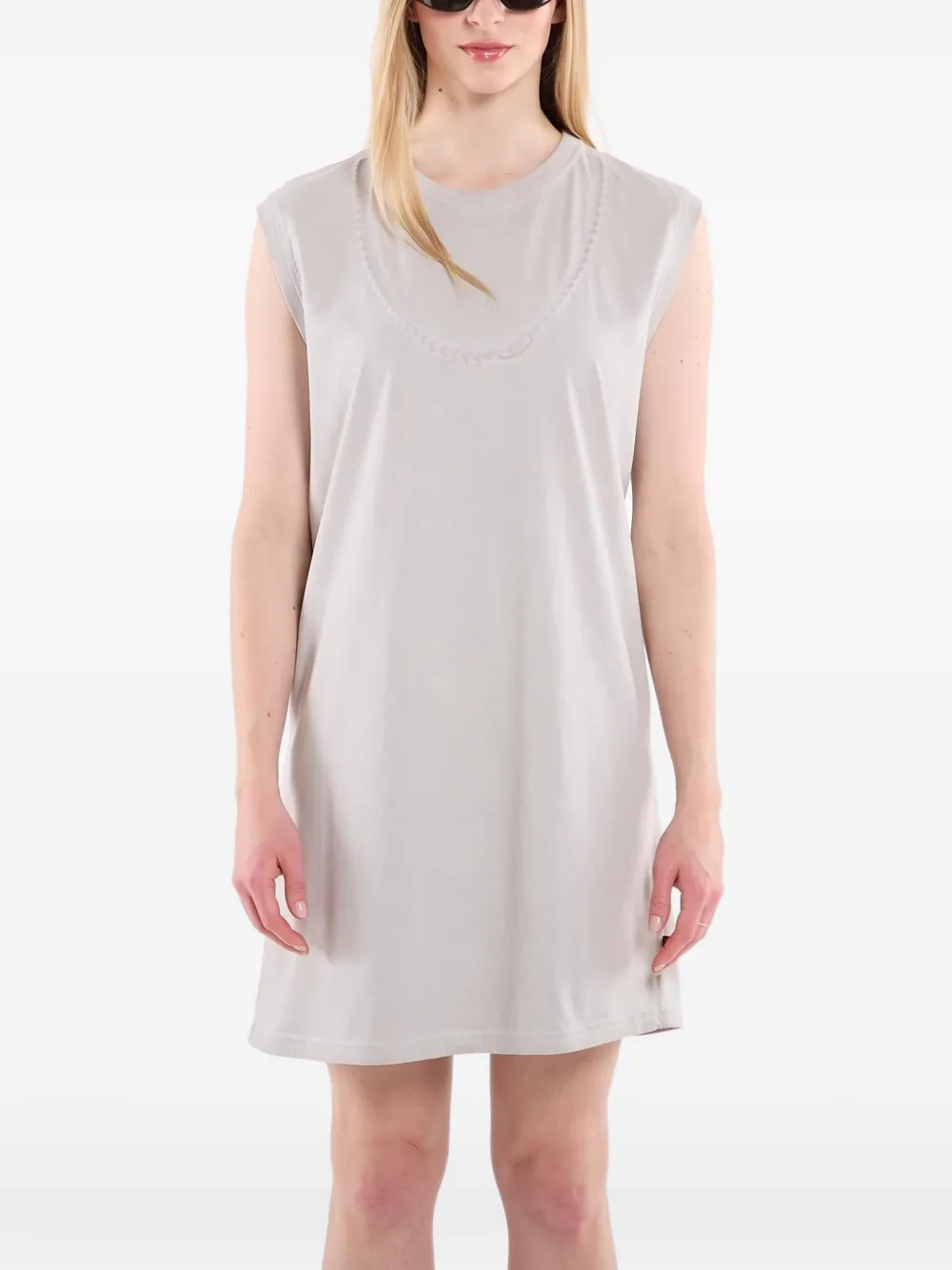 Diesel D-Emb mouwloze mini-jurk Grijs