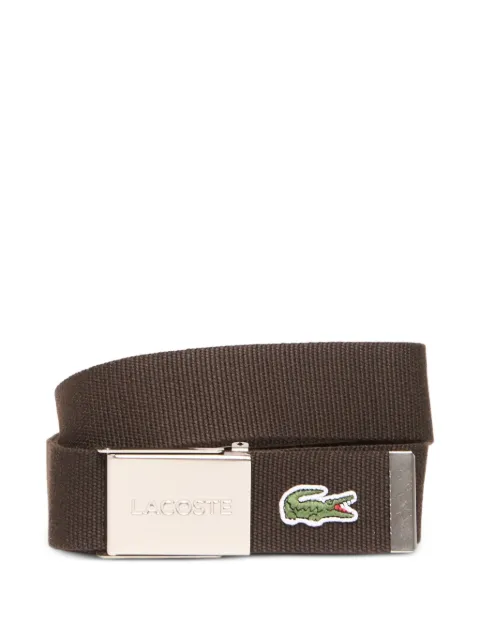 Lacoste ceinture à bride tissée et patch logo