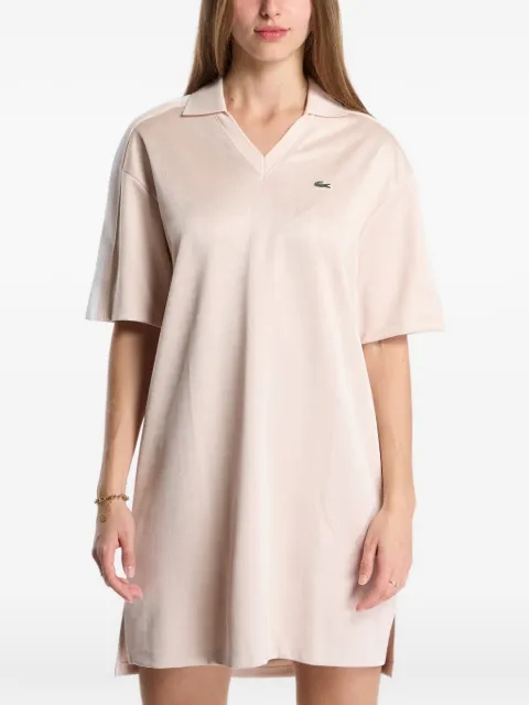 Lacoste monogram-jacquard polo dress
