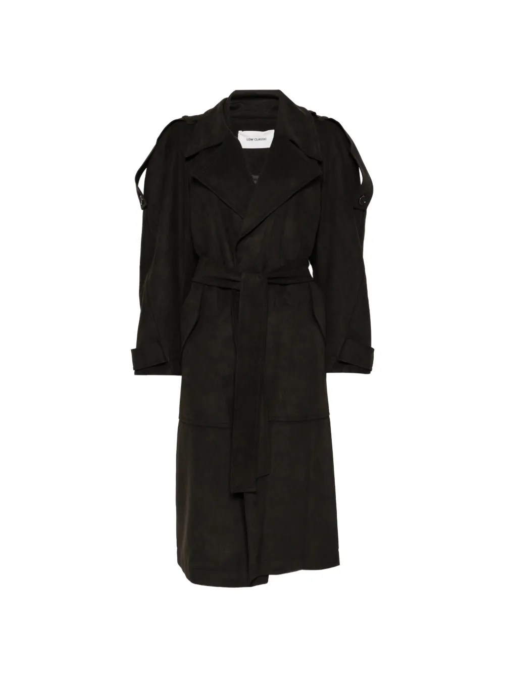 Low Classic Trenchcoat met ceintuur Bruin
