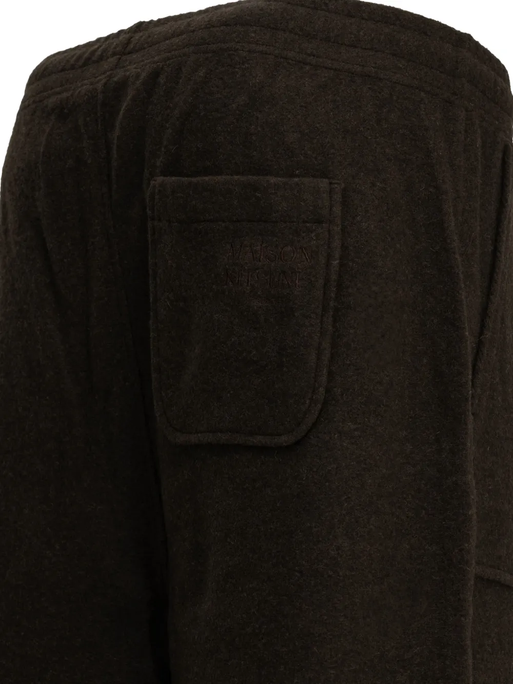 Maison Kitsuné patch-pocket straight-leg track pants Bruin