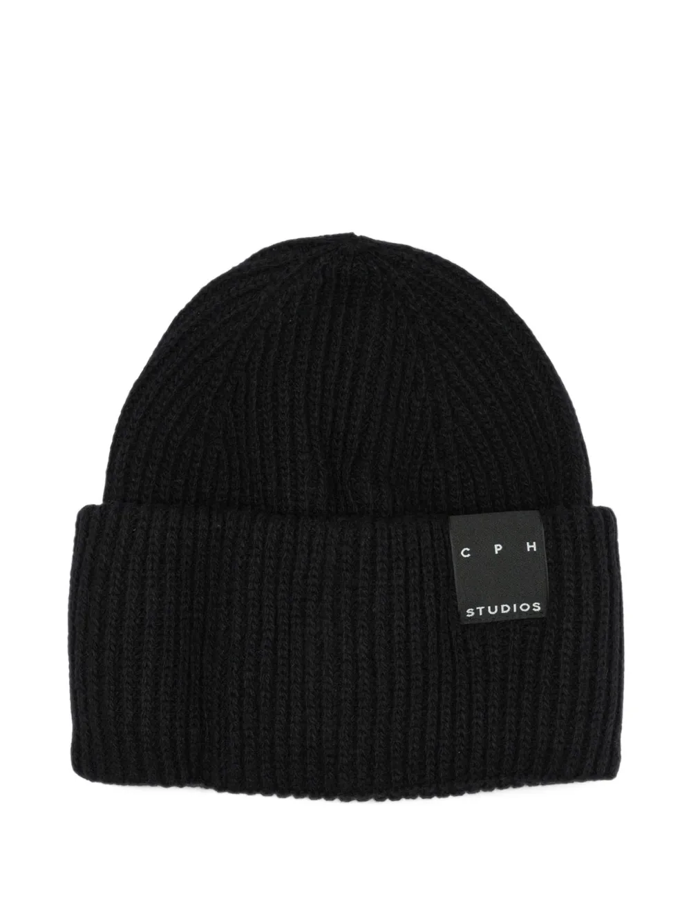 Copenhagen Studios ribbed-knit beanie hat - Schwarz