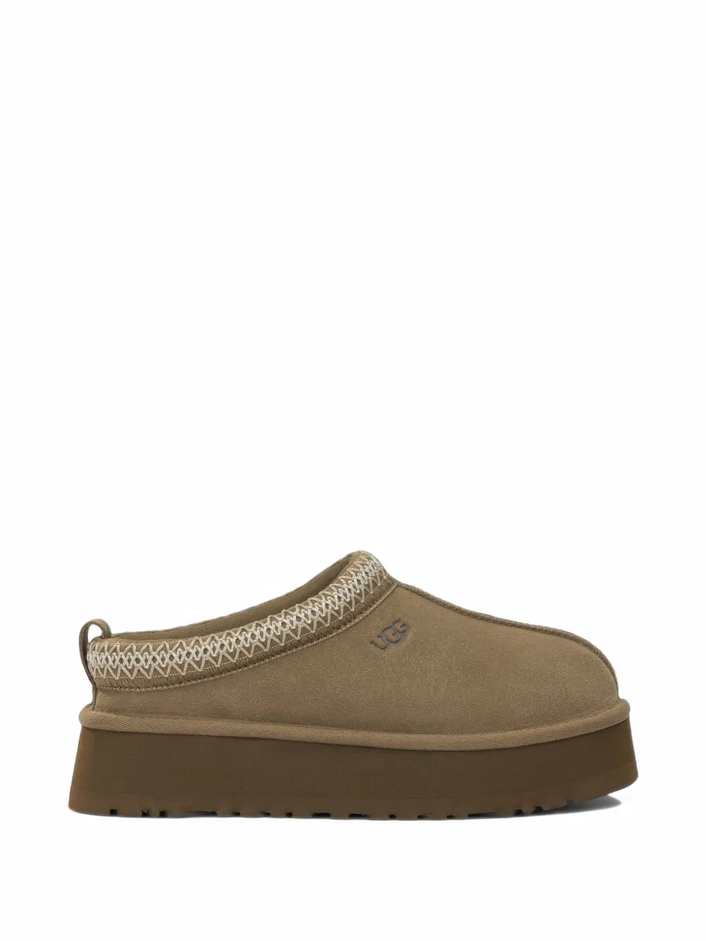 UGG Tazz II suede platform slippers - Nude