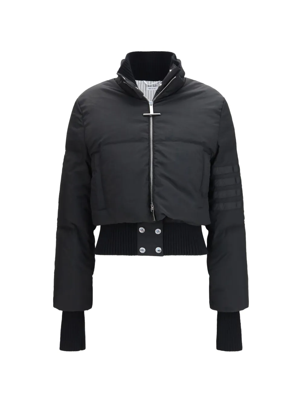 Thom Browne zip-fastening long-sleeve jacket - Schwarz