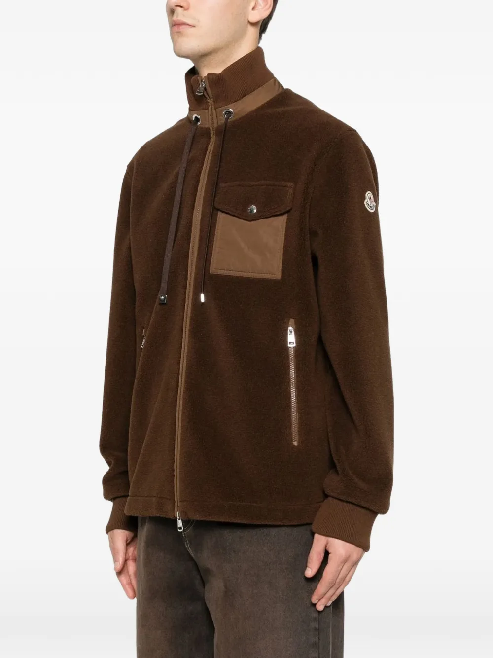 Moncler quilted fleece jacket Bruin