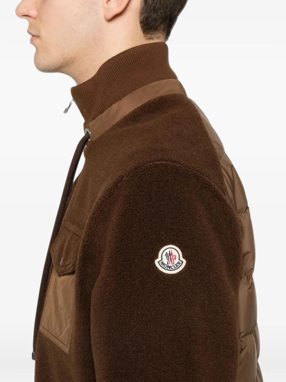 Moncler quilted fleece jacket Bruin
