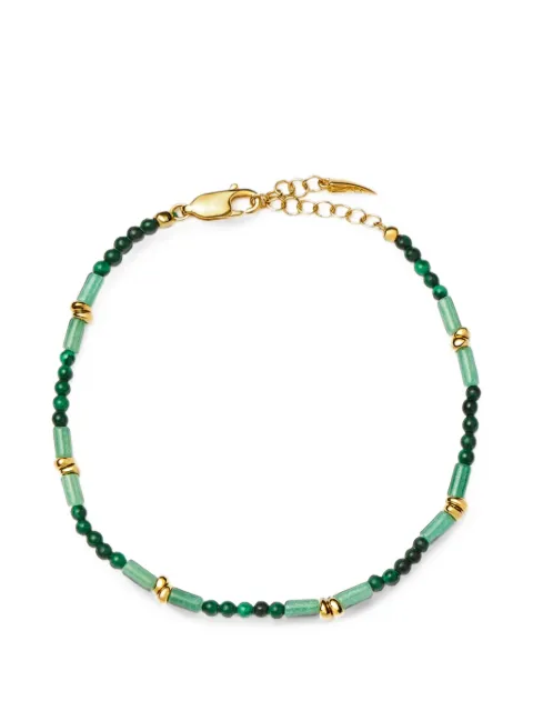 Missoma bracelet à perles en malachite et aventurine