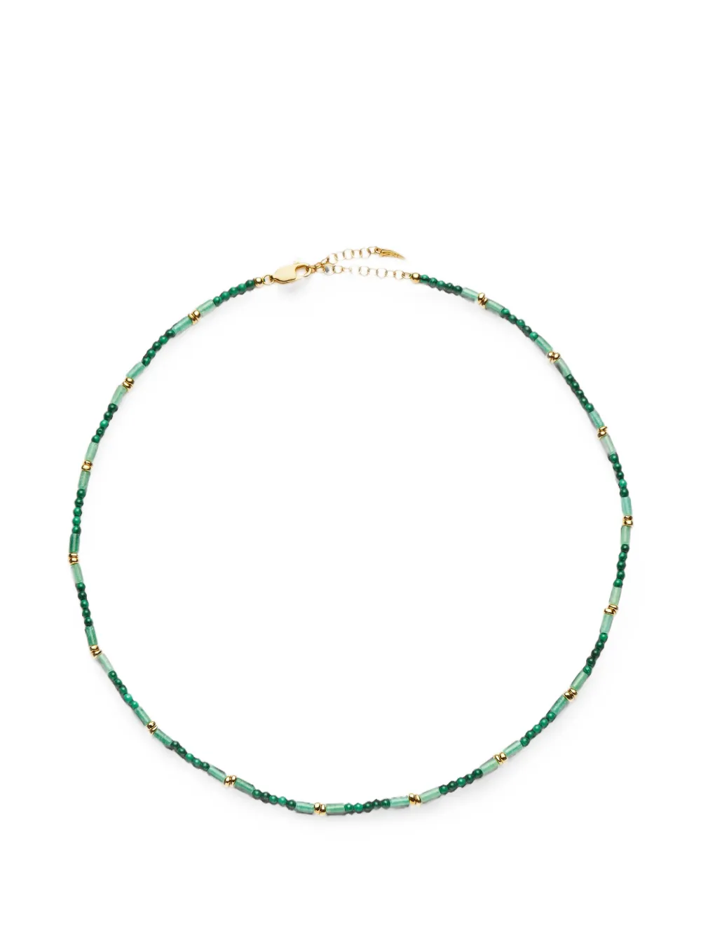 Missoma Collana con perline in malachite e avventurina - Verde