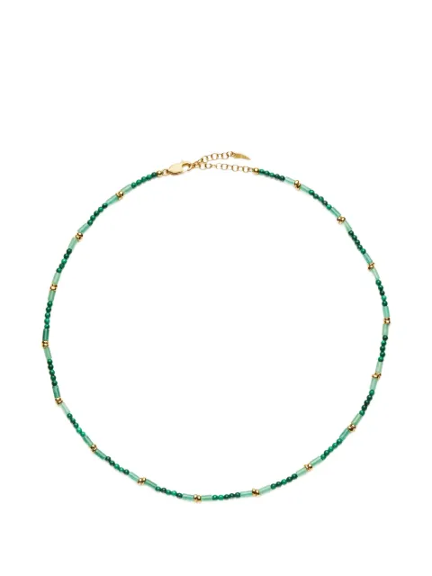 Missoma beaded malachite aventurine necklace