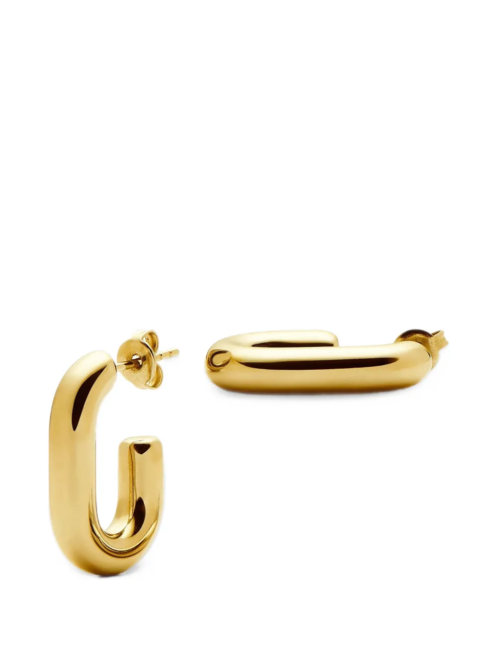 Missoma Small chubby oval hoop earrings - Oro