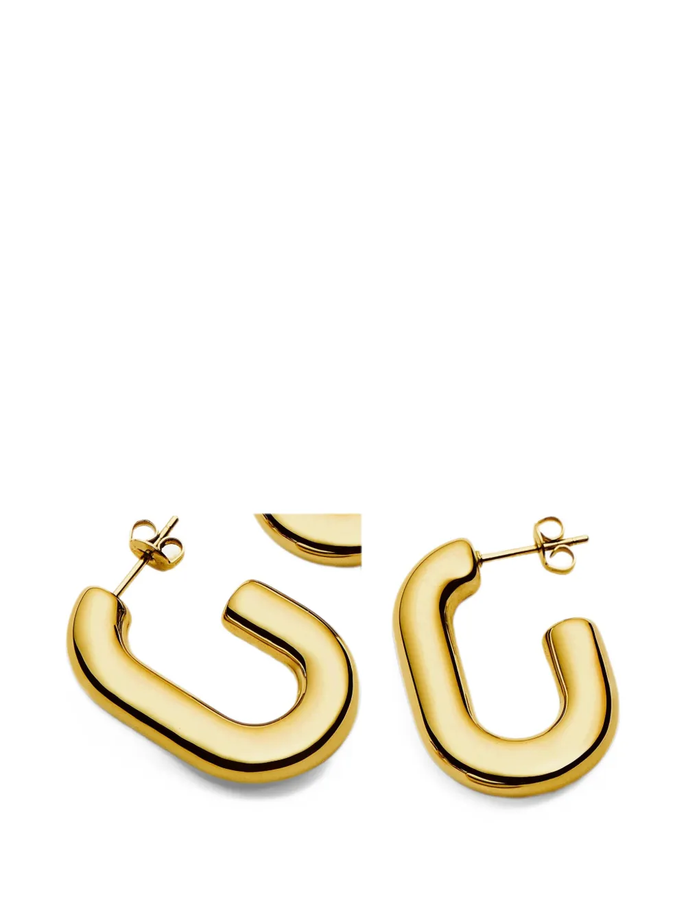 Missoma Medium chubby oval hoop earrings - Oro