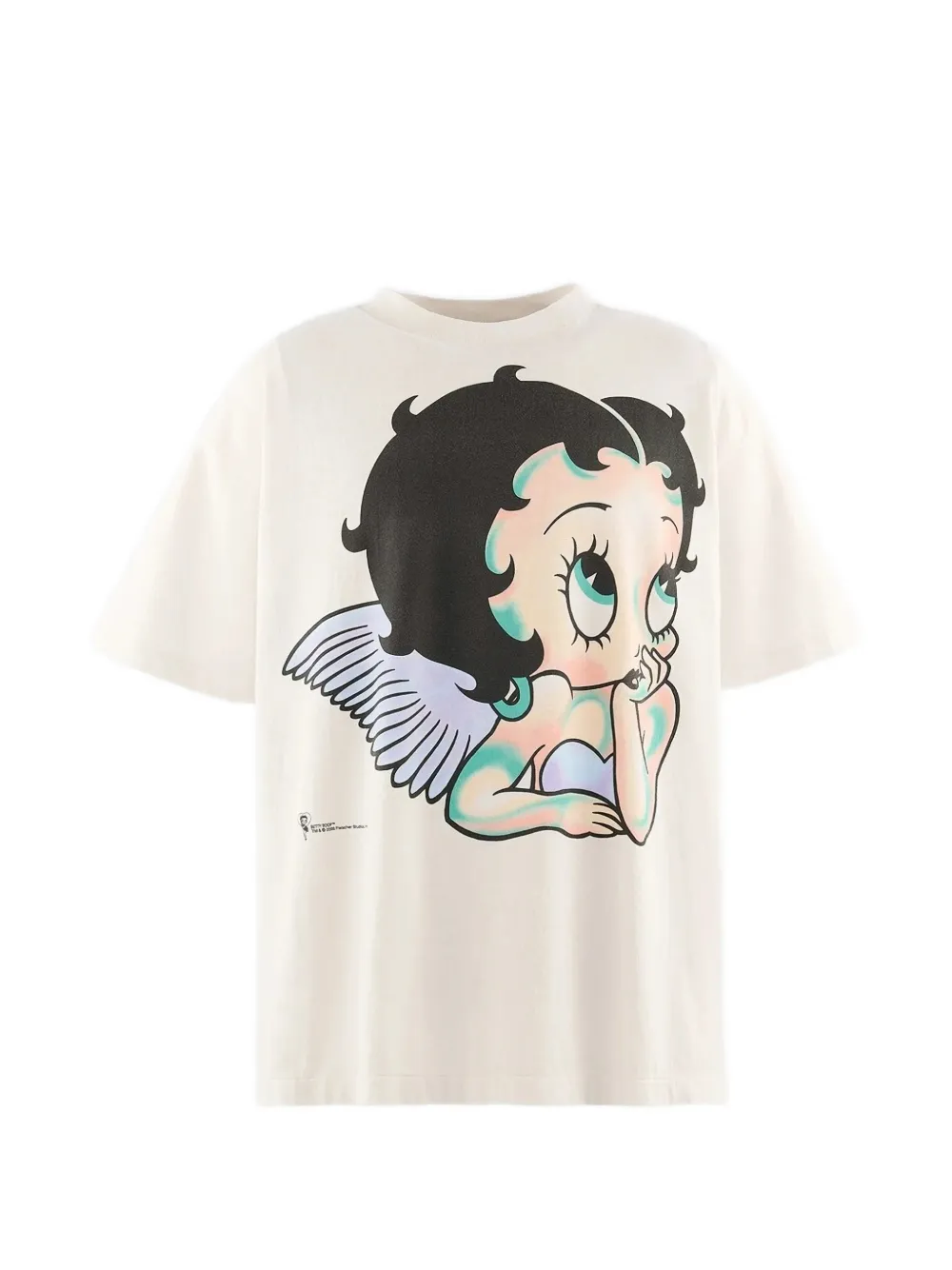 SAINT MXXXXXX x Betty Boop angel-print t-shirt Wit