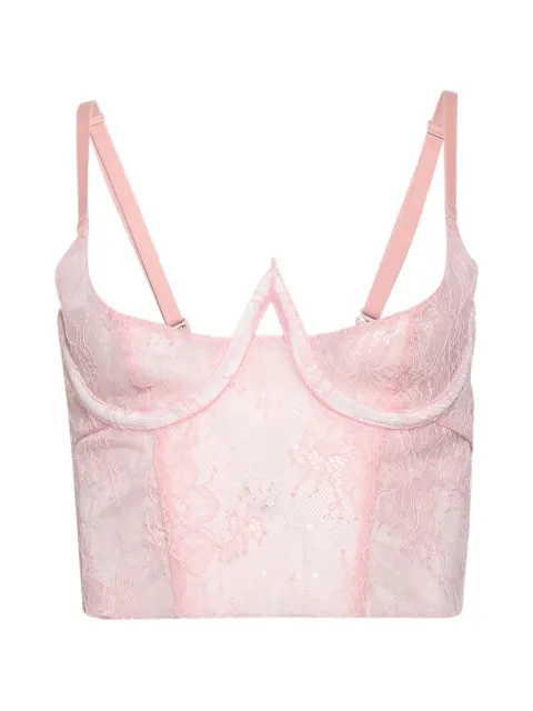 Natasha Zinko lace-panelled corset top