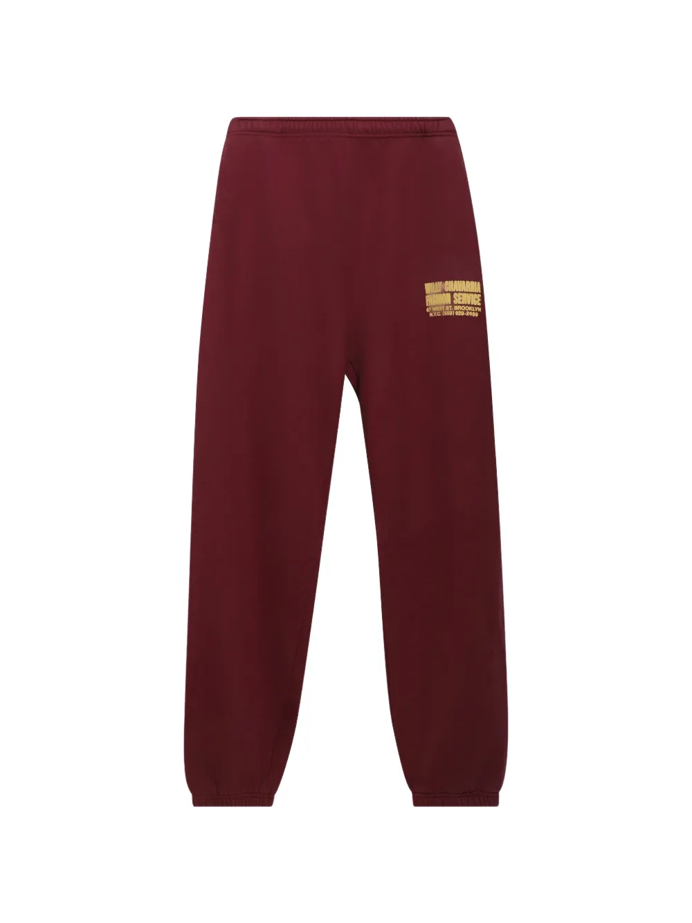 Willy Chavarria Buffalo logo-print track pants - Rot