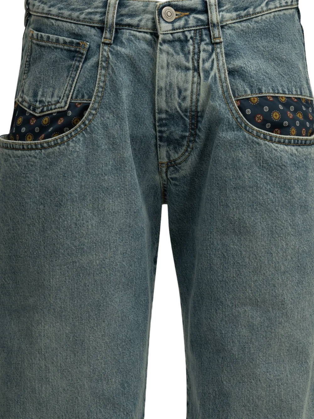 Maison Margiela pocket square jeans Blauw