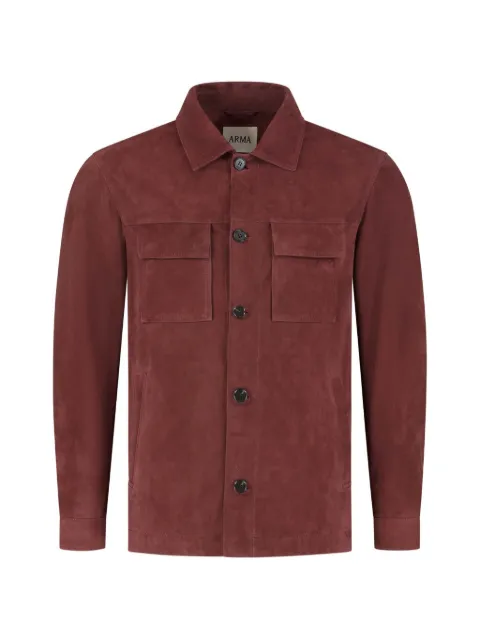Arma Mex suede button-up jacket