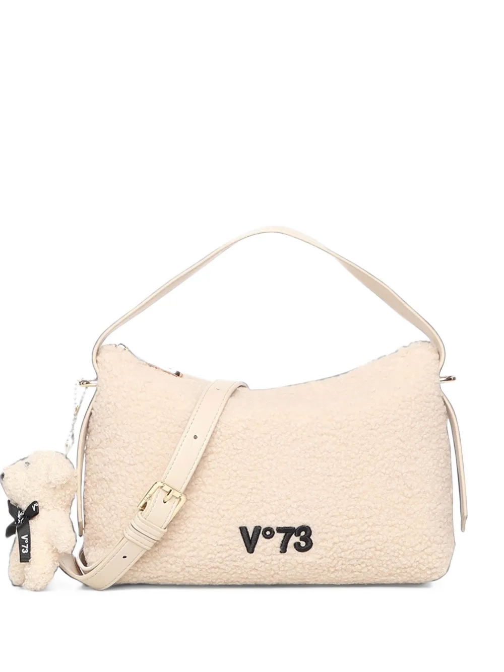 V°73 Isabella teddy-effect shoulder bag - Toni neutri
