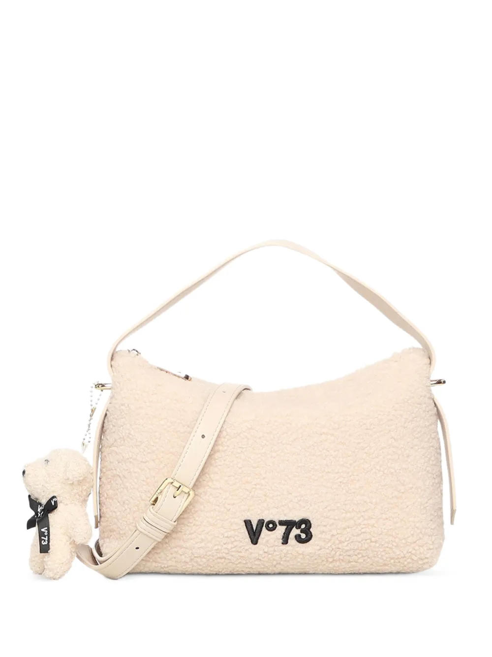 V°73 Isabella teddy-effect shoulder bag - Toni neutri