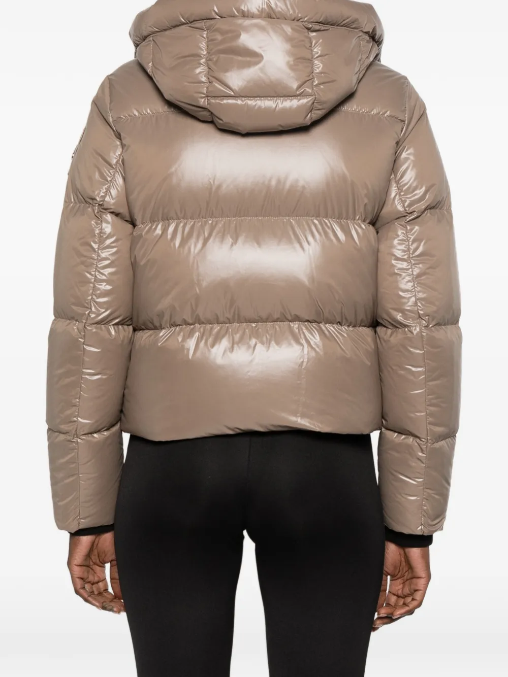 Moose Knuckles hooded quilted jacket Beige