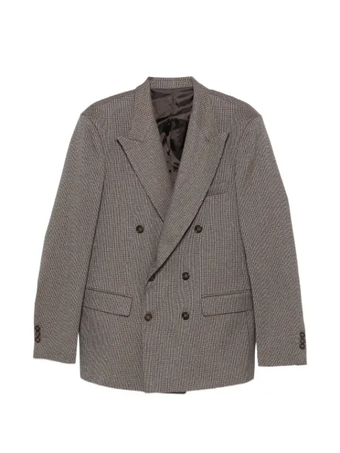MARSEM double-breasted check-pattern suit