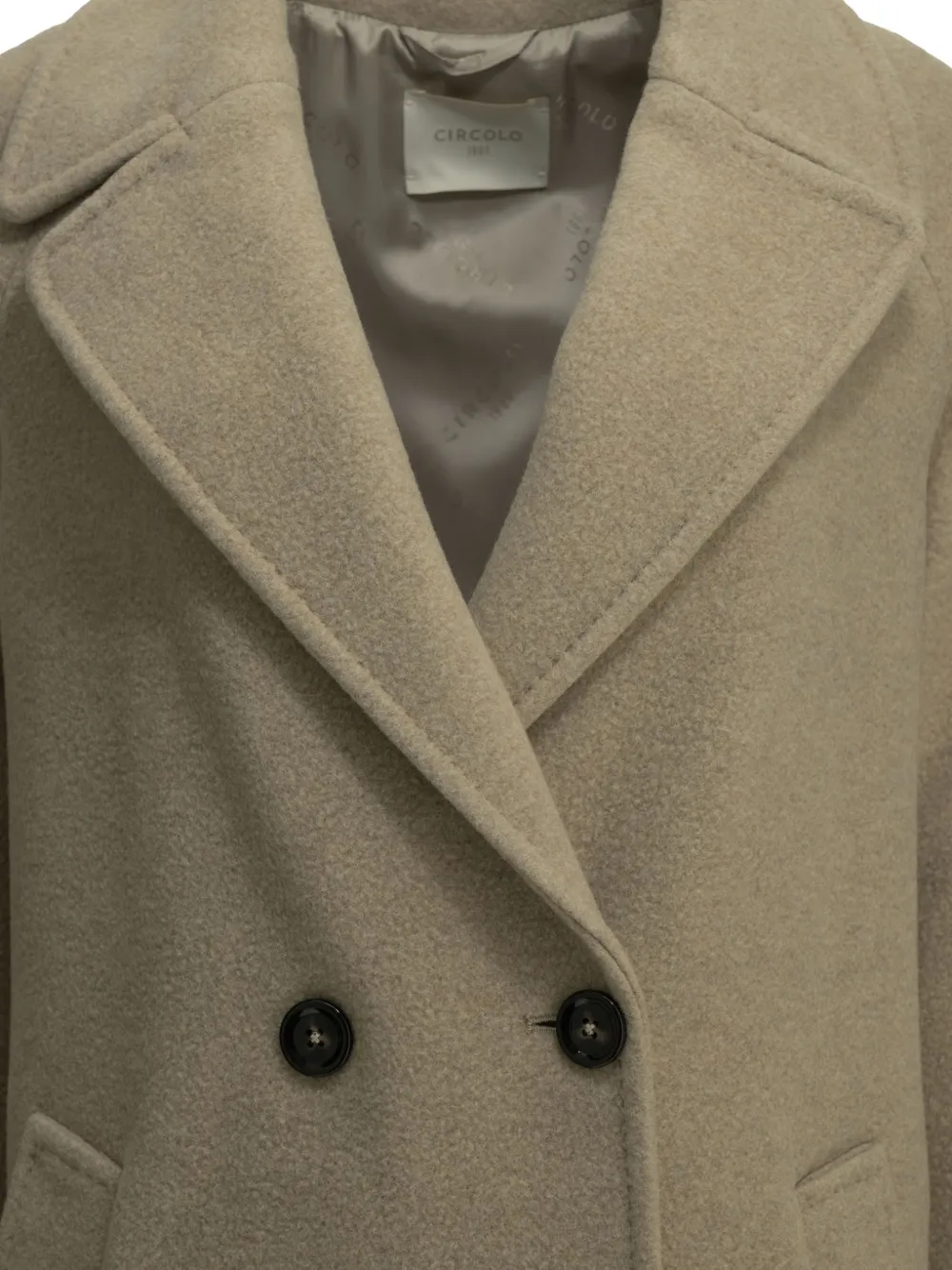 Circolo 1901 Jas met dubbele rij knopen Beige