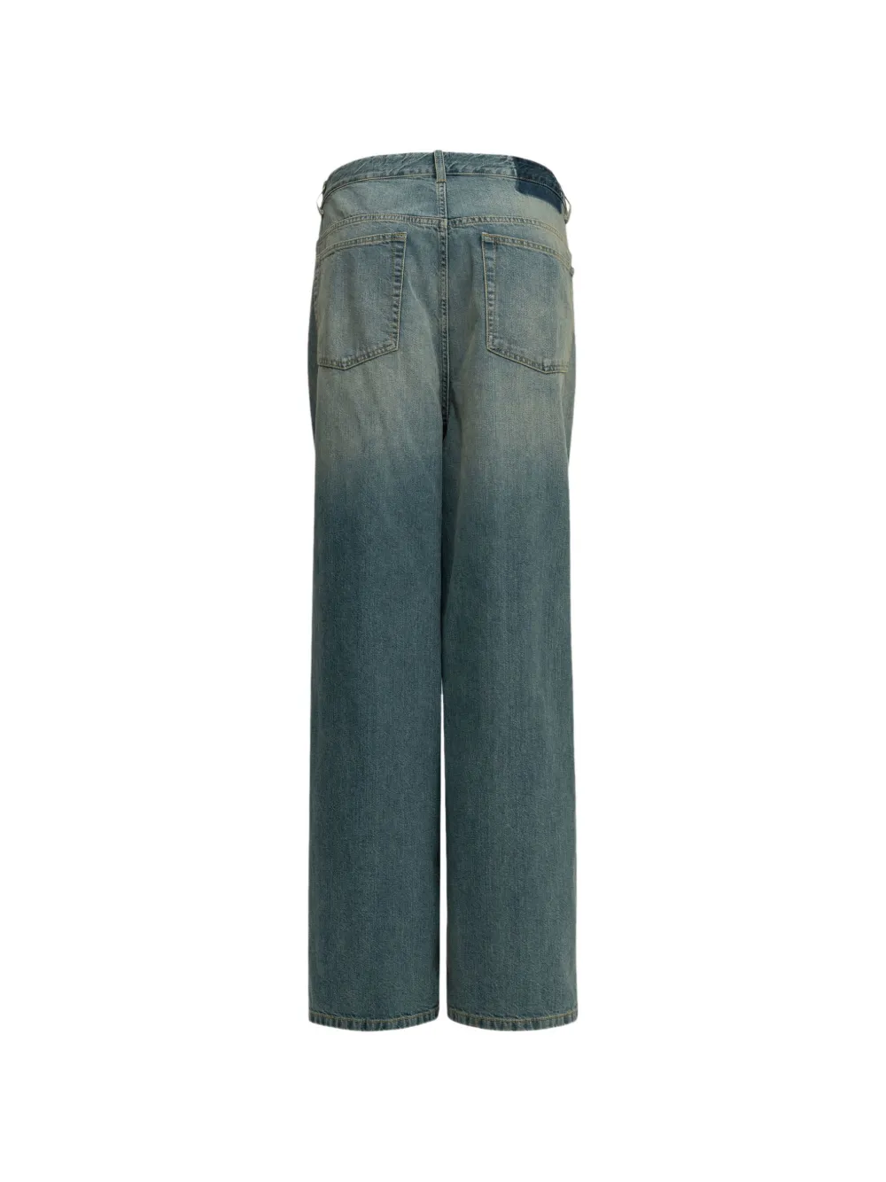 Maison Margiela wrap-front faded jeans Blauw