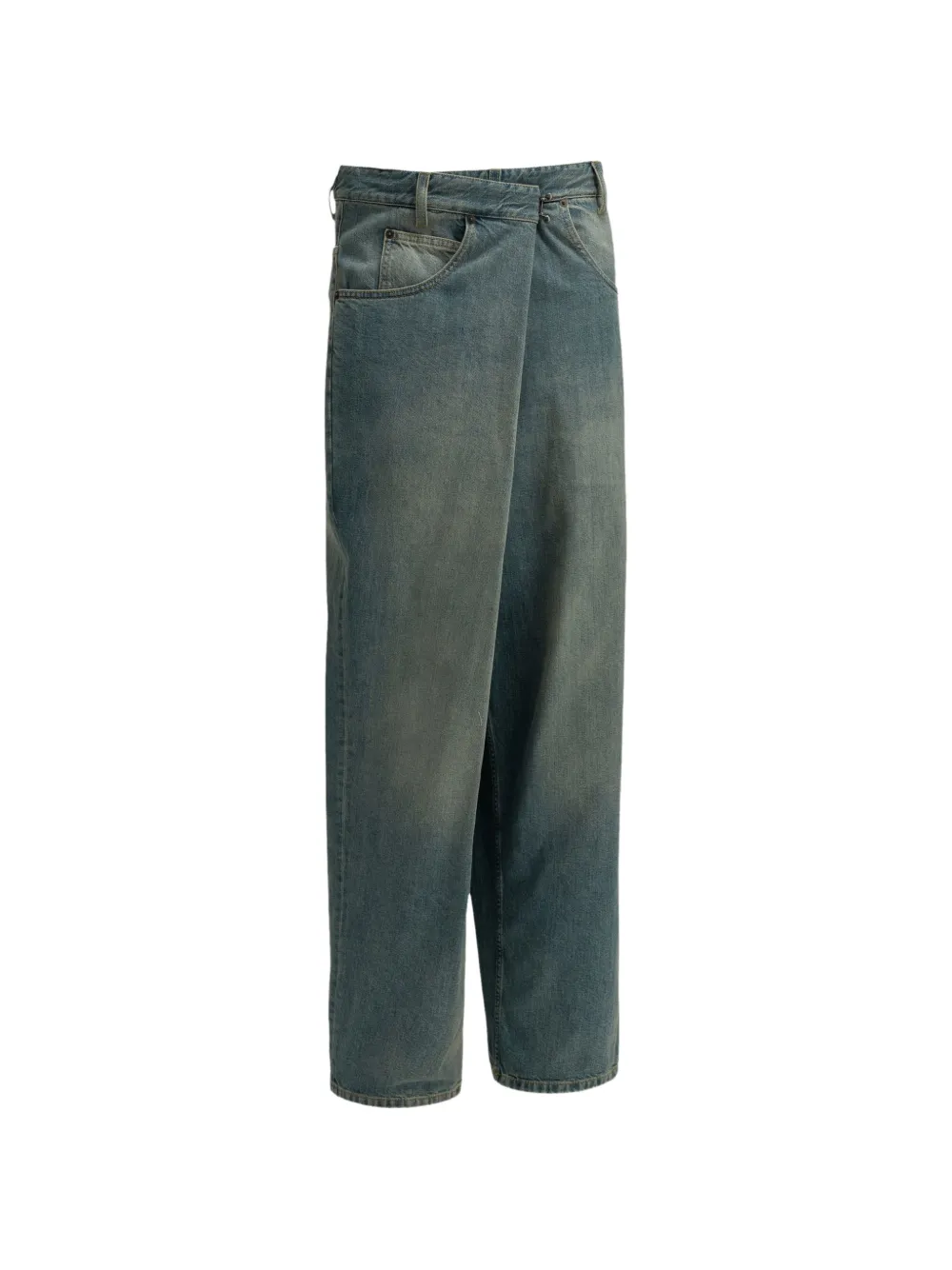 Maison Margiela wrap-front faded jeans - Blau