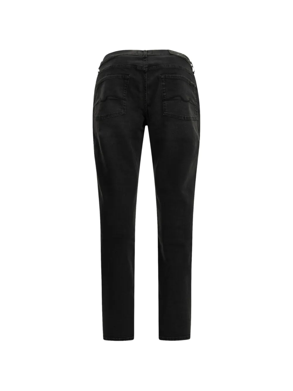 7 For All Mankind The Straight 34" whiskered jeans - Schwarz
