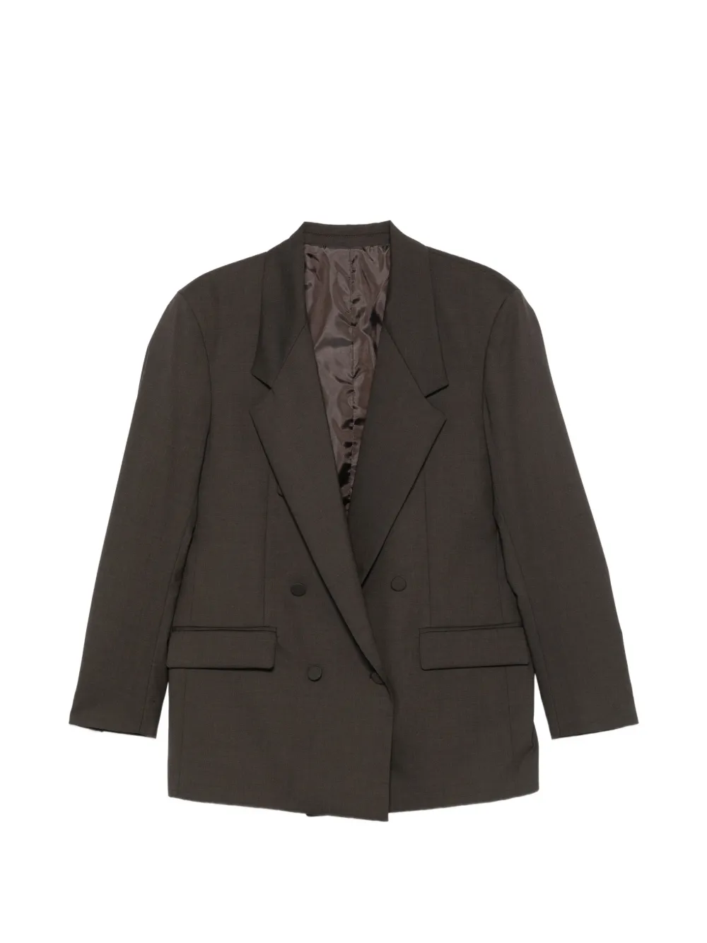 MARSEM double-breasted peak-lapels blazer - Braun