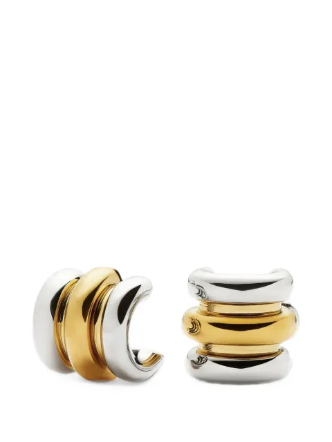 Missoma Triple ridge oversized hoop earrings