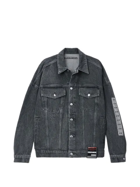Alexander Wang oversized graphic trucker jacket