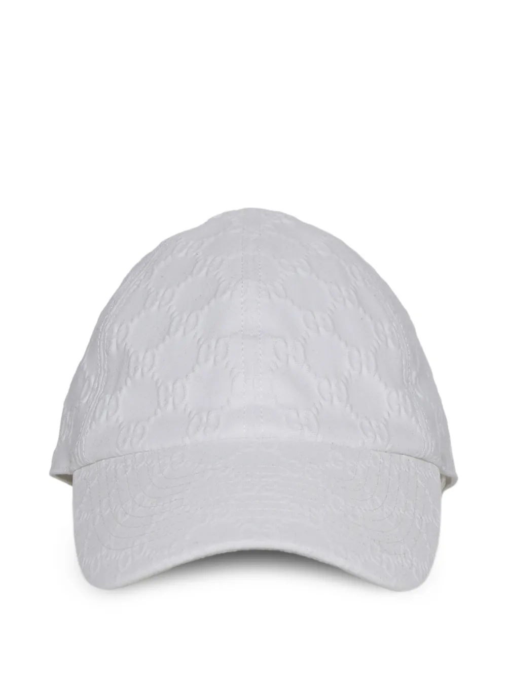 Gucci embossed GG baseball cap - White