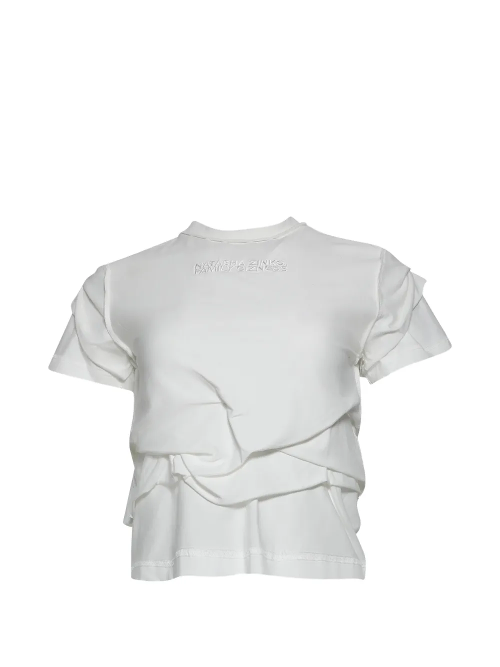 Natasha Zinko Family Bizness Triple t-shirt - Bianco