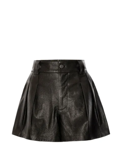 FRAME leather shorts