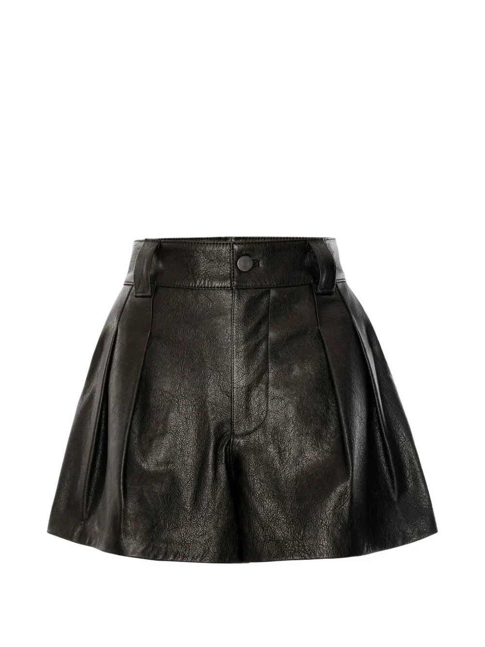 FRAME leather shorts Zwart
