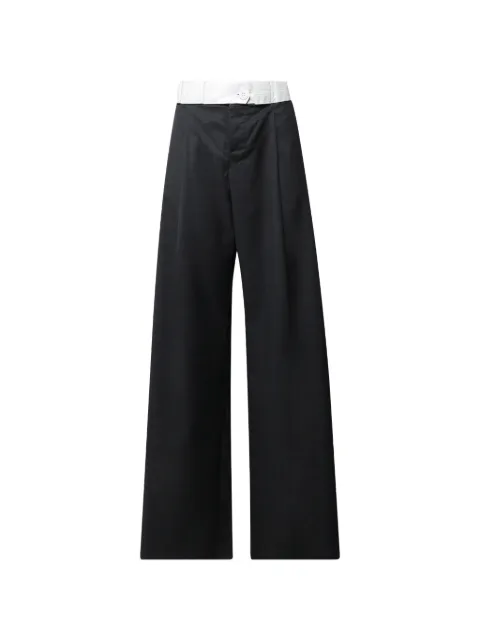 Natasha Zinko rolled-waist wide-leg trousers