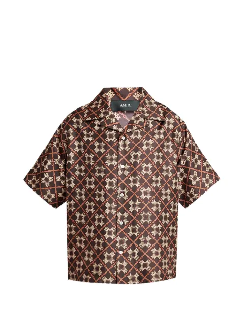 AMIRI MA Quad monogram-print camp shirt