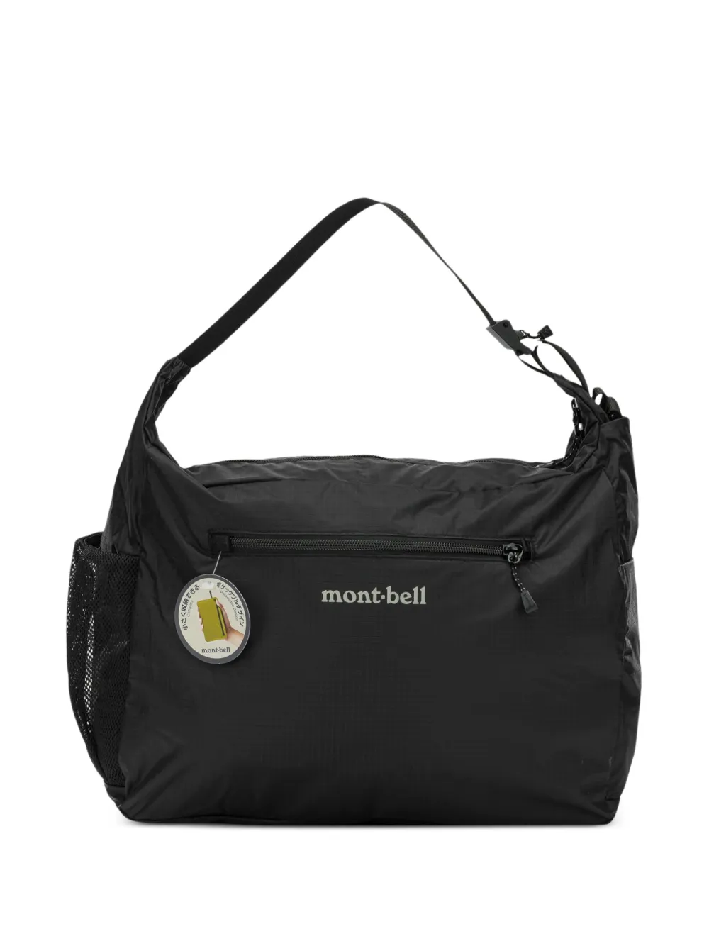 Montbell logo-print shoulder bag - Nero