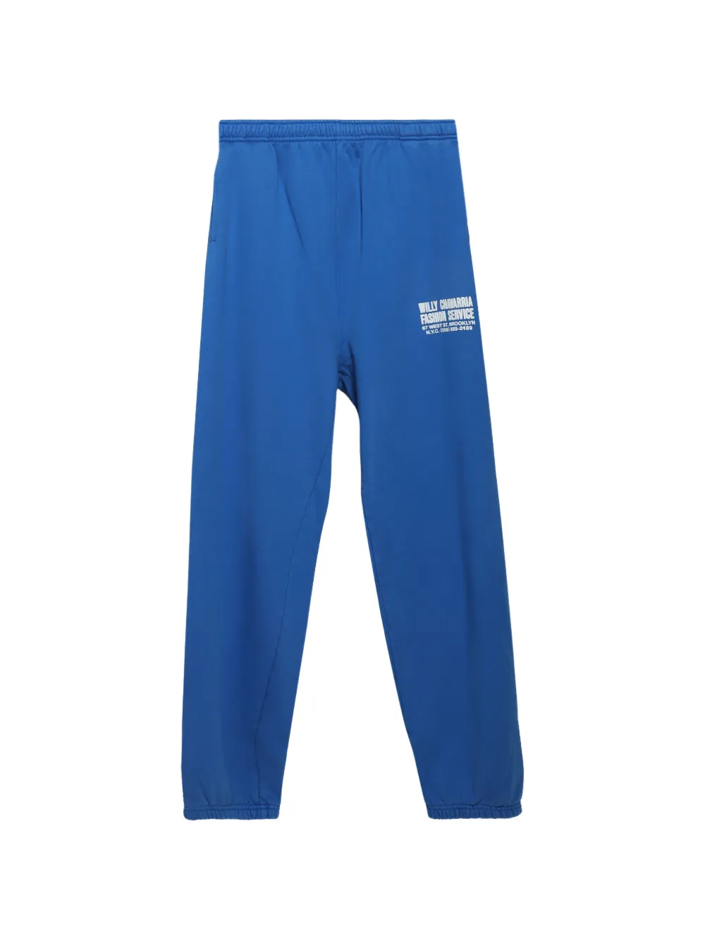 Willy Chavarria Buffalo track pants - Blau