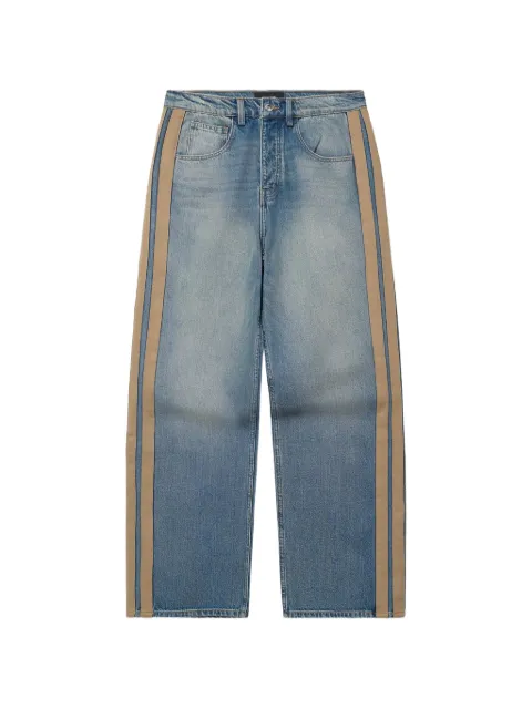 Nahmias Sunfade side-stripe wide-leg jeans