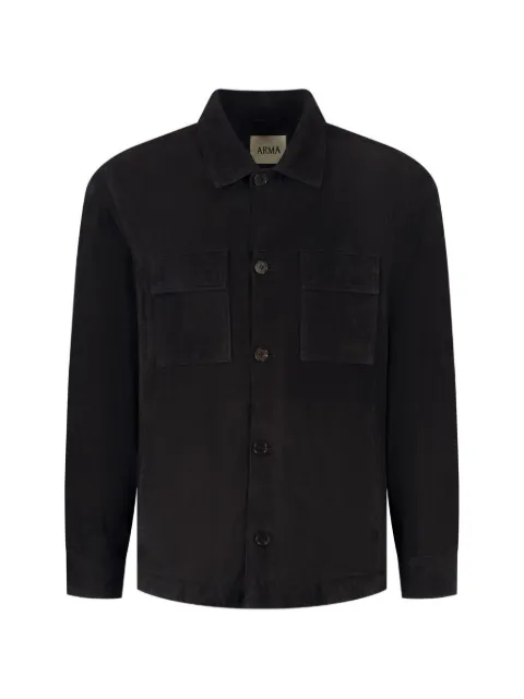 Arma suede button-up shirt jacket