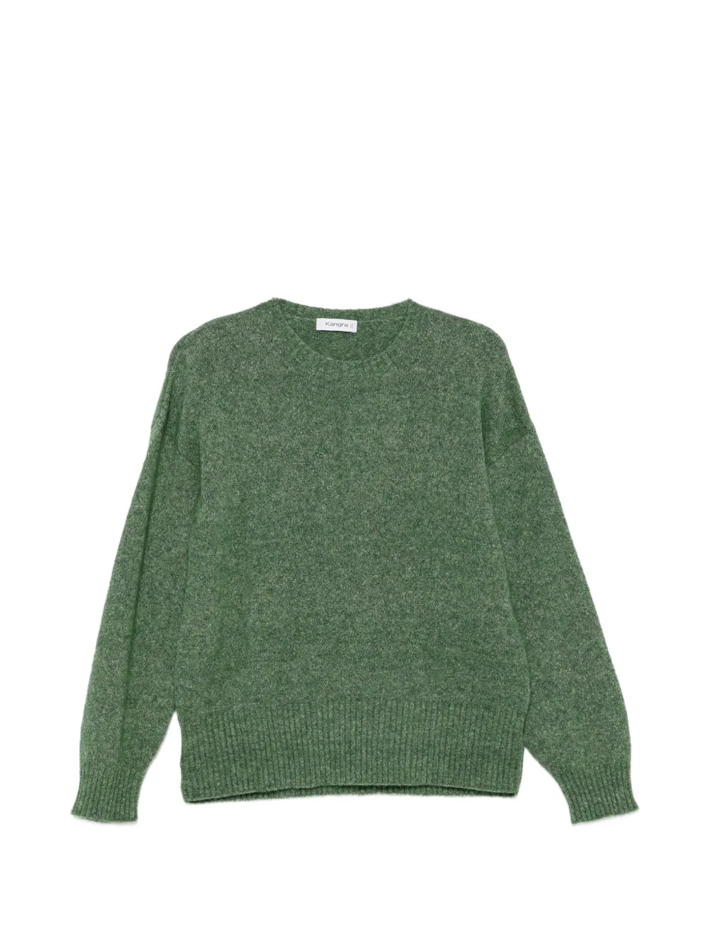 Kangra crew-neck ribbed-trim sweater - Grün