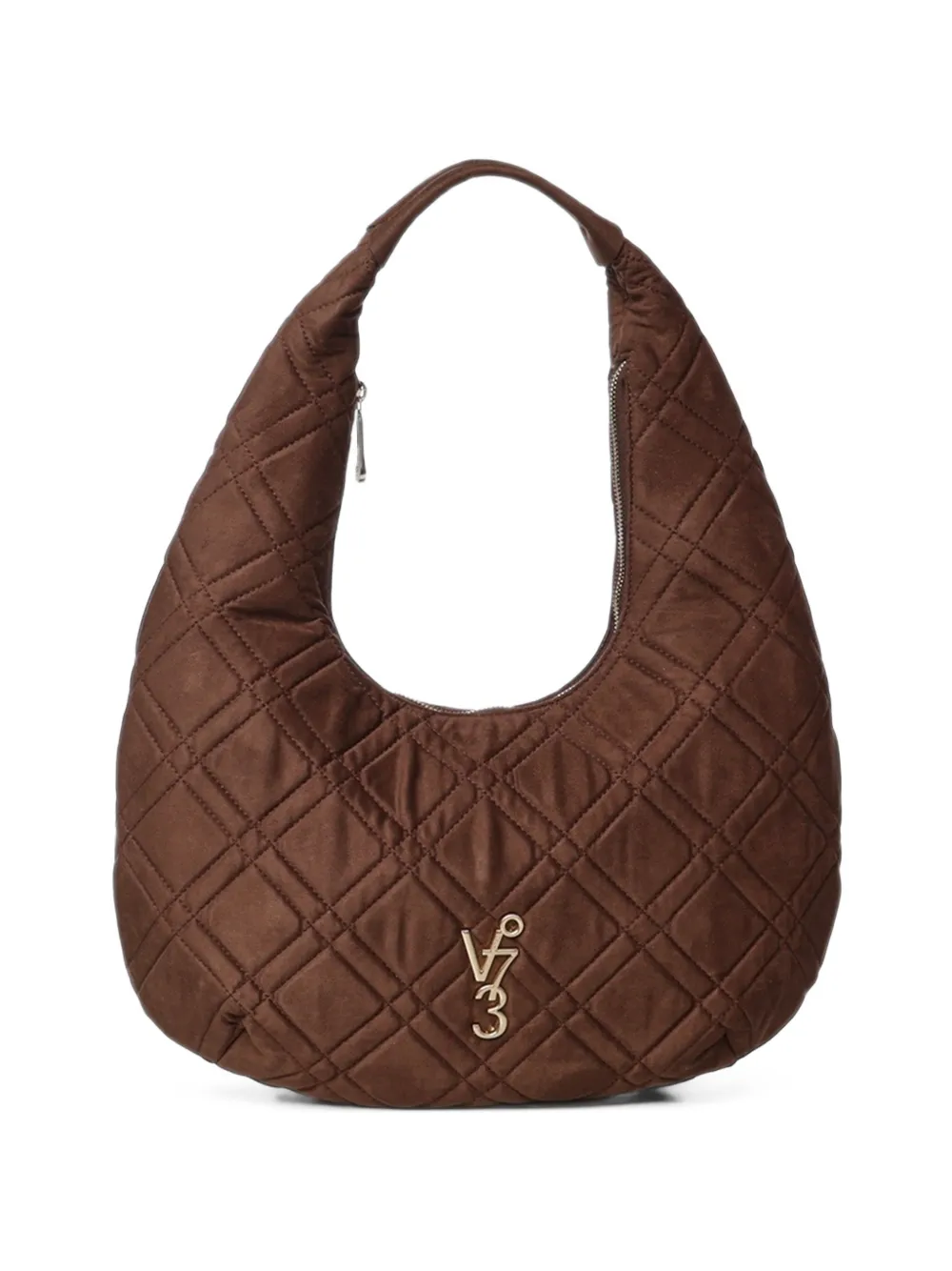V°73 Jasper quilted shoulder bag - Marrone