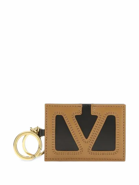 Valentino Garavani VLogo Signature leather keychain