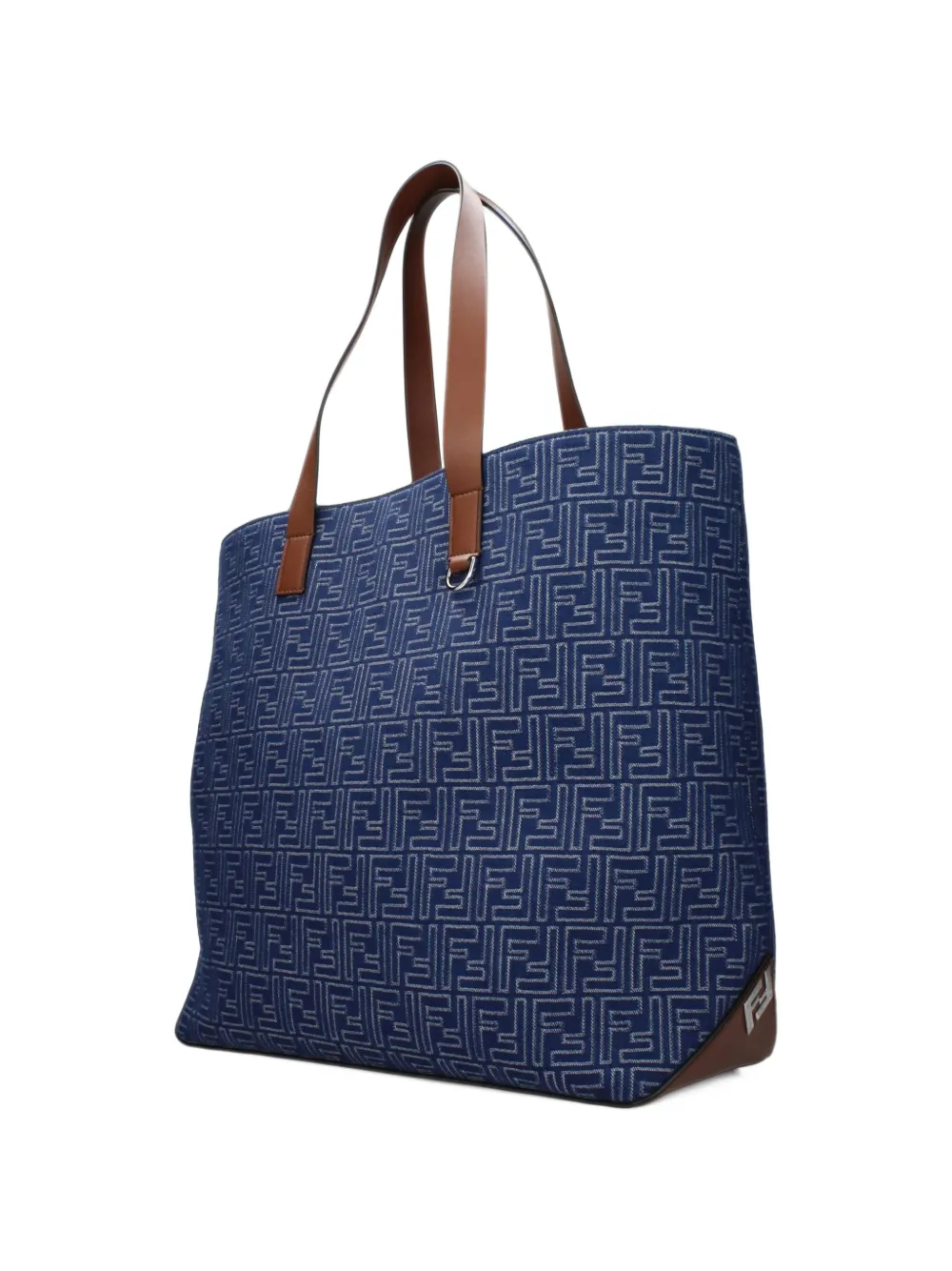 FENDI FF monogram tote bag Blauw