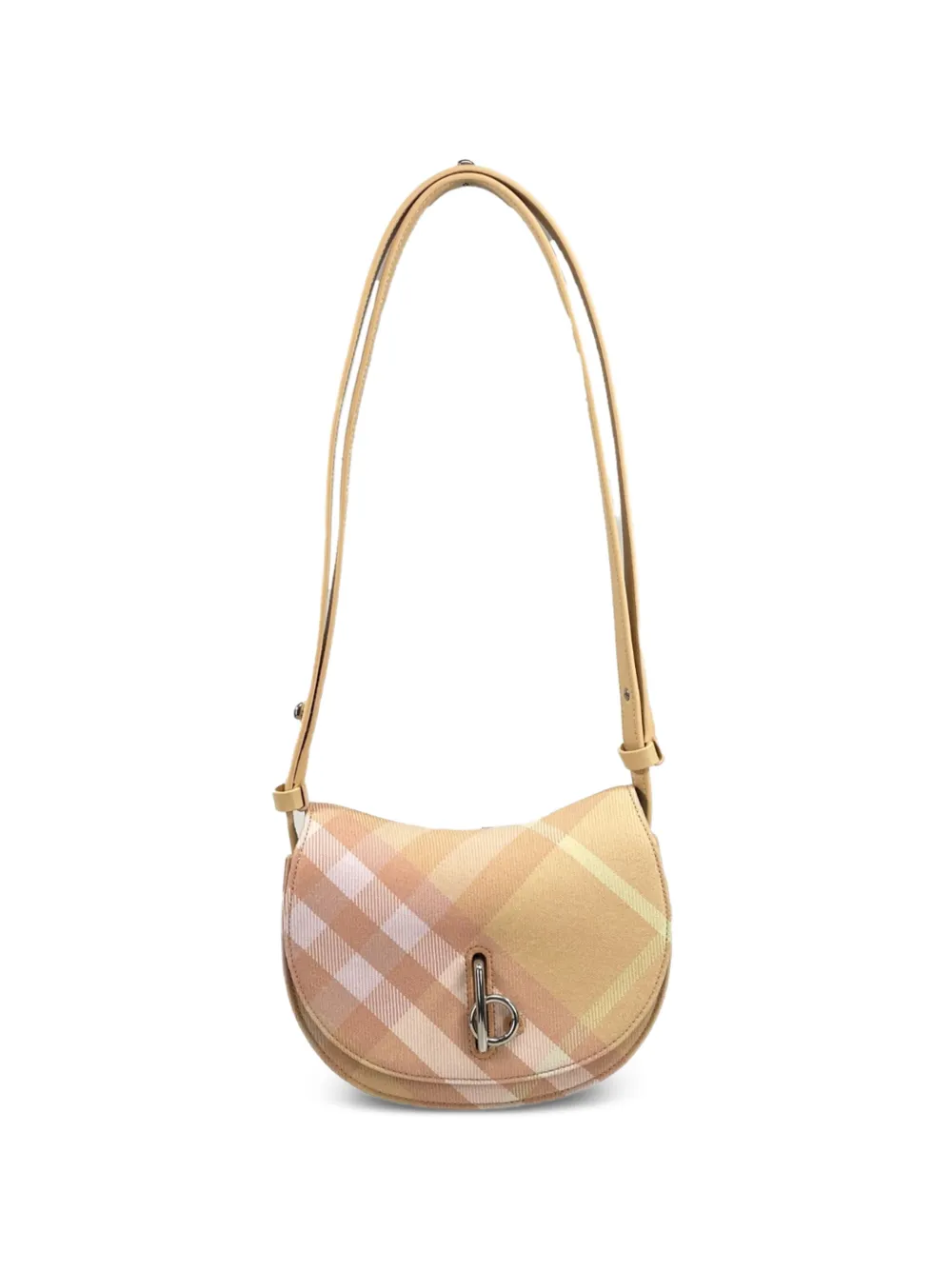 Burberry Rocking Horse geruite crossbodytas Beige