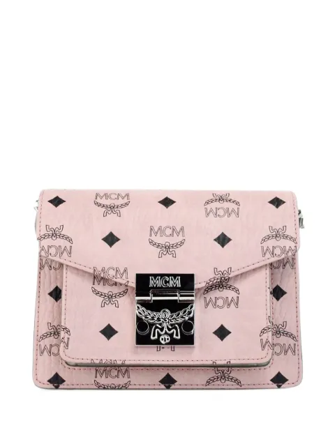 MCM mini Patricia logo-print leather crossbody bag