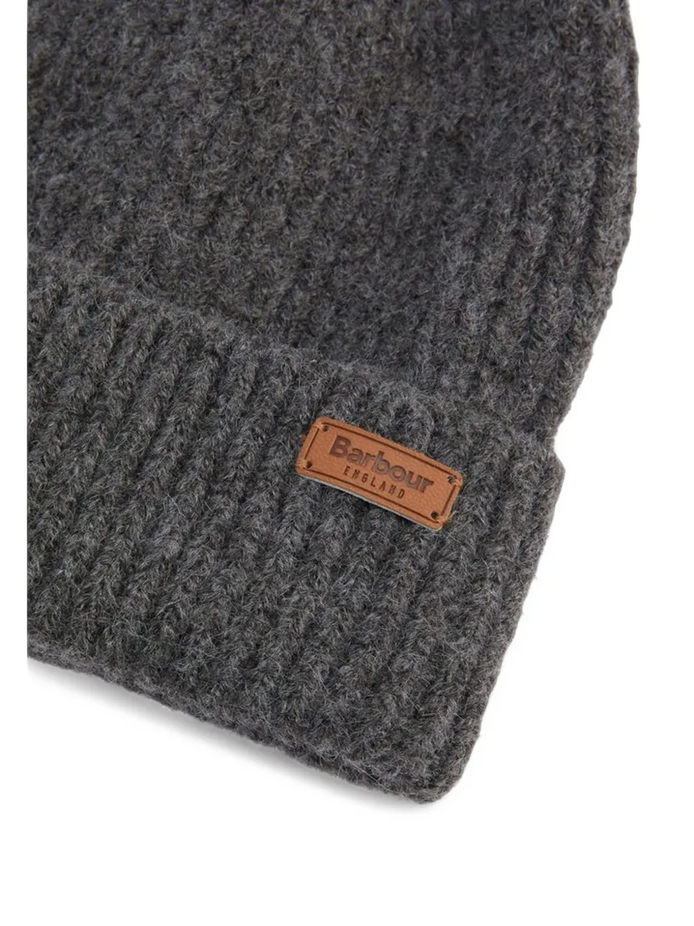 Barbour ribbed-knit beanie hat Grijs