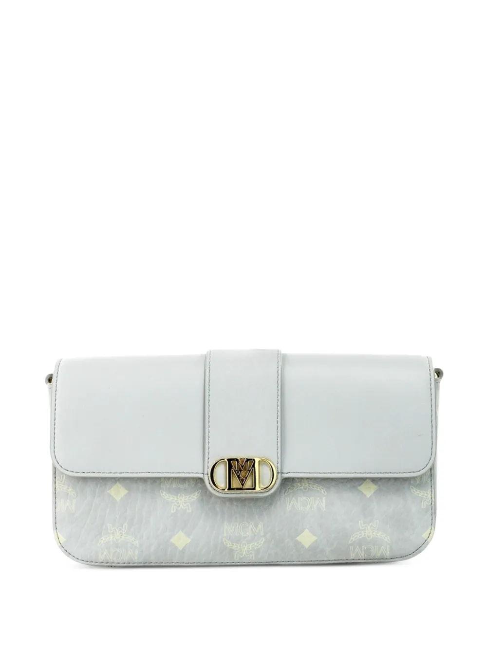 MCM small Mode Travia Visetos leather clutch bag - Grigio